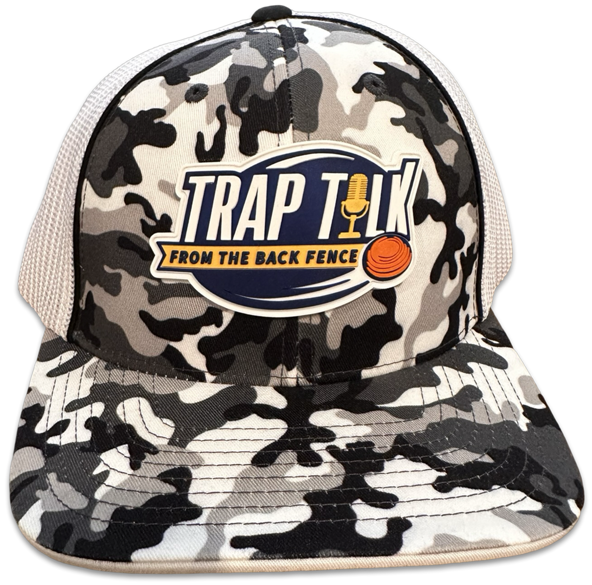 Camo Logo Flex Fit Gray & White Hat