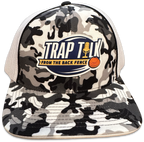 Camo Logo Flex Fit Gray & White Hat