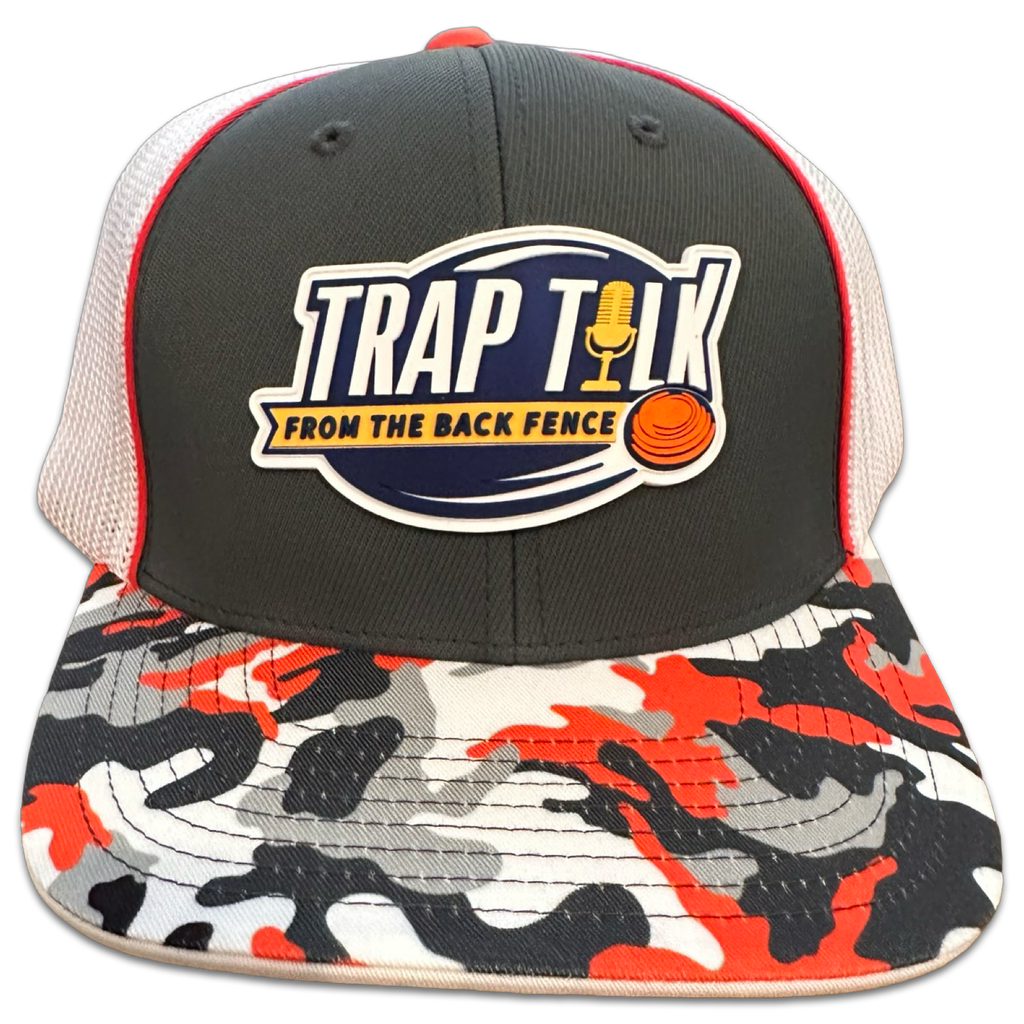 Orange Camo Logo Flex Fit Hat
