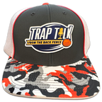 Orange Camo Logo Flex Fit Hat
