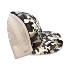 Camo Logo Flex Fit Gray & White Hat