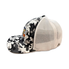 Camo Logo Flex Fit Gray & White Hat