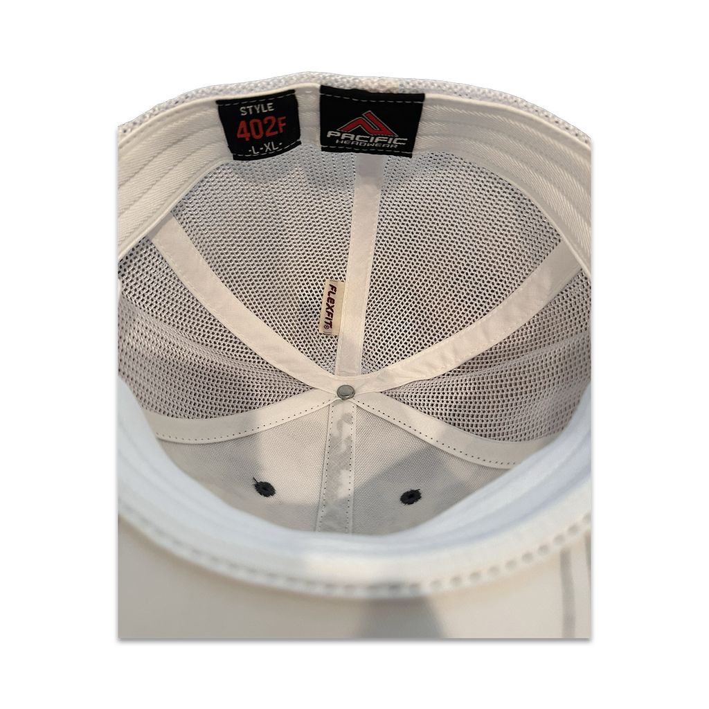 Camo Logo Flex Fit Gray & White Hat