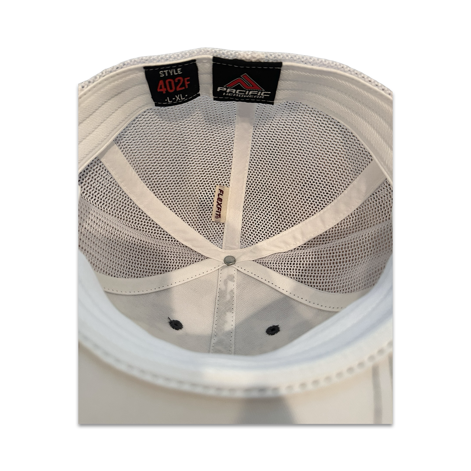 Camo Logo Flex Fit Gray & White Hat